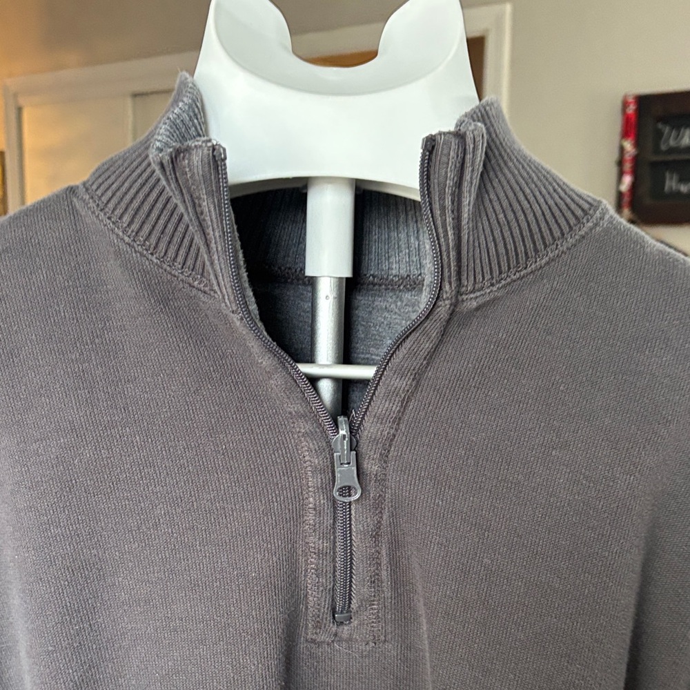Field Gear Men's Gray Half-Zip Sweater SZ XL - Picture 2 of 5